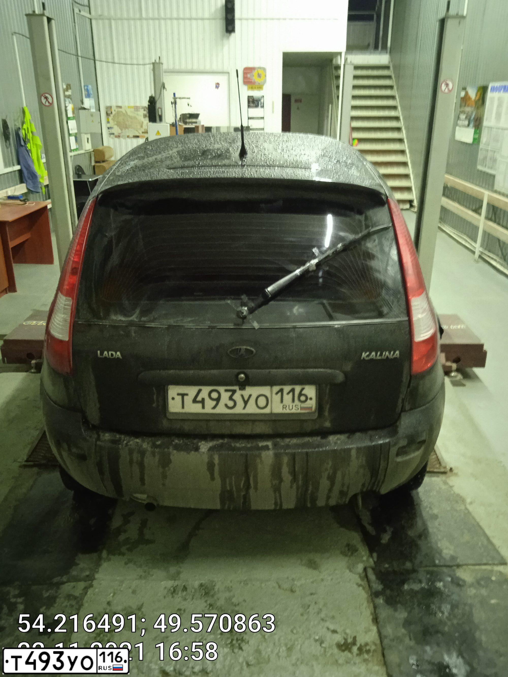 Фото автомобиля LADA 1119 KALINA, 2010 — госномер В080ХВ12. Цвет: ЧЕРНЫЙ