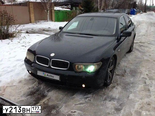 Фото автомобиля БМВ 735IА, 2002 — госномер Х605ВУ196. Цвет: ЧЕРНЫЙ