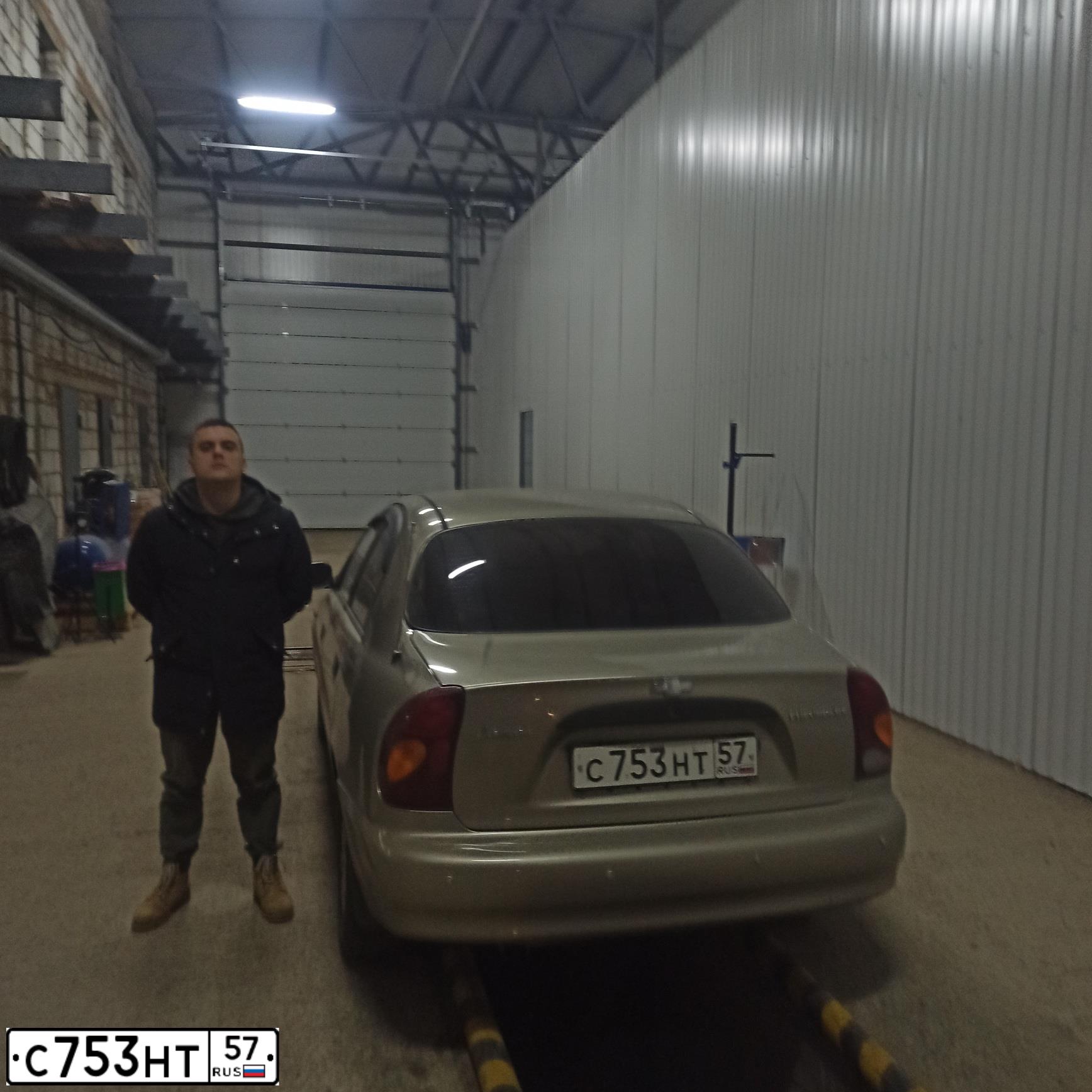 Фото автомобиля ZAZ LANOS, 2008 — госномер О161ТА57. Цвет: Серебристый