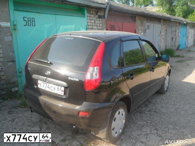 Фото автомобиля LADA 1119 KALINA, 2012 — госномер М697ОУ164. Цвет: Сине-Черный
