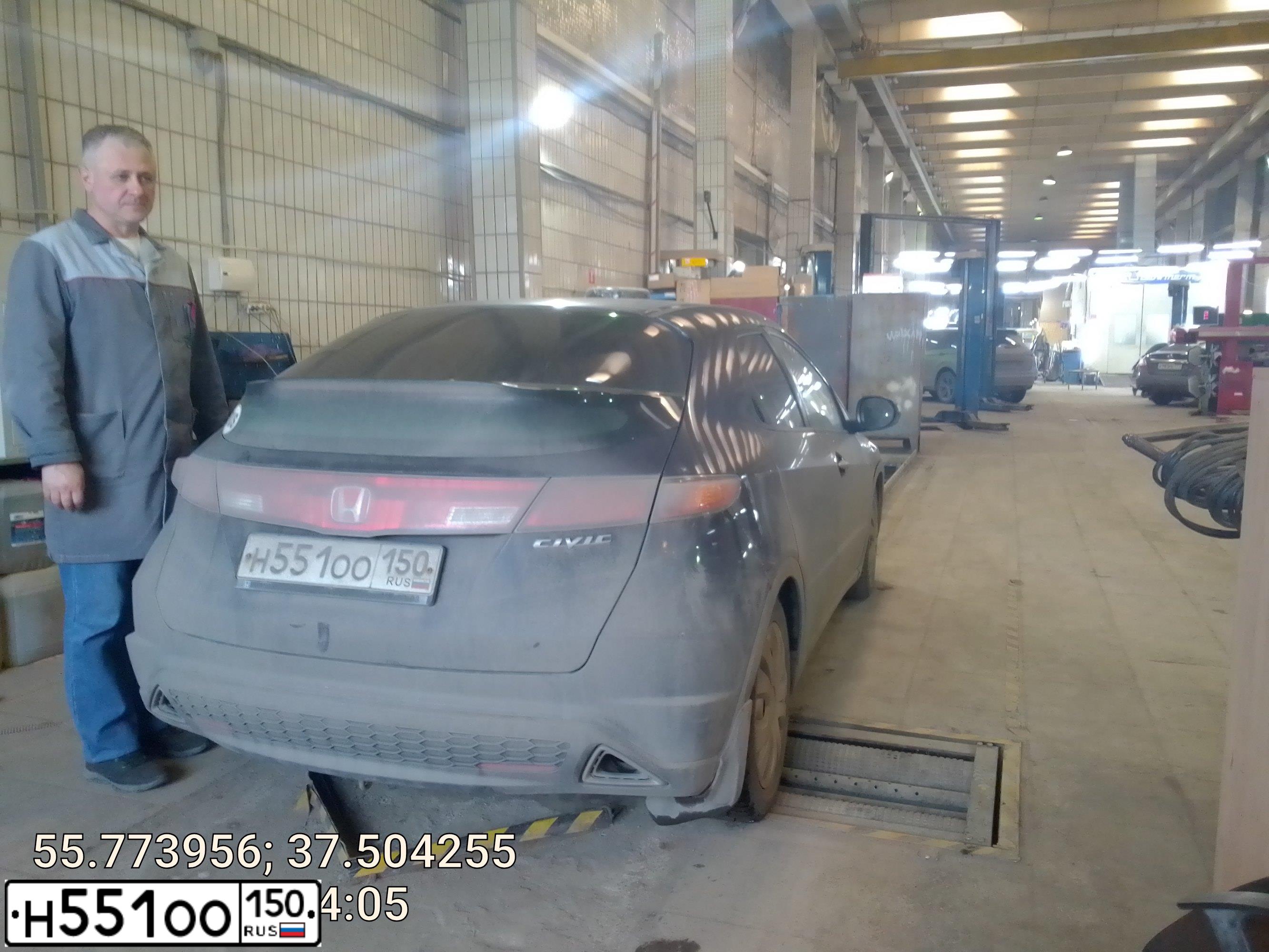 Фото автомобиля HONDA CIVIC, 2008 — госномер Т125МХ198. Цвет: СИНИЙ ТЕМНЫЙ