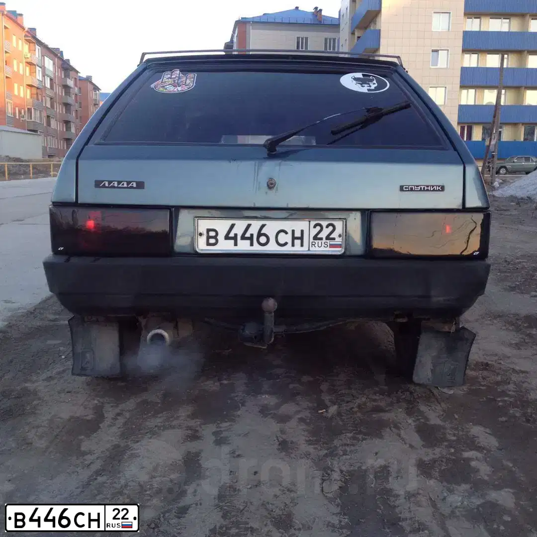 Фото автомобиля LADA 2109 SAMARA, 2001 — госномер Е757ВН122. Цвет: СЕРО-СИНИЙ МЕТАЛЛИК