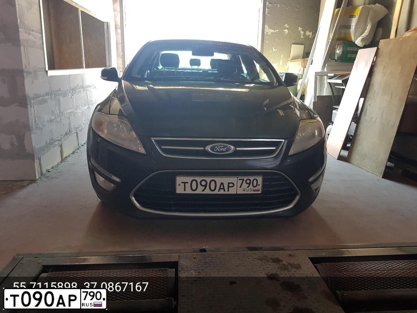 Фото автомобиля FORD MONDEO, 2012 — госномер Т090АР790. Цвет: ЧЕРНЫЙ