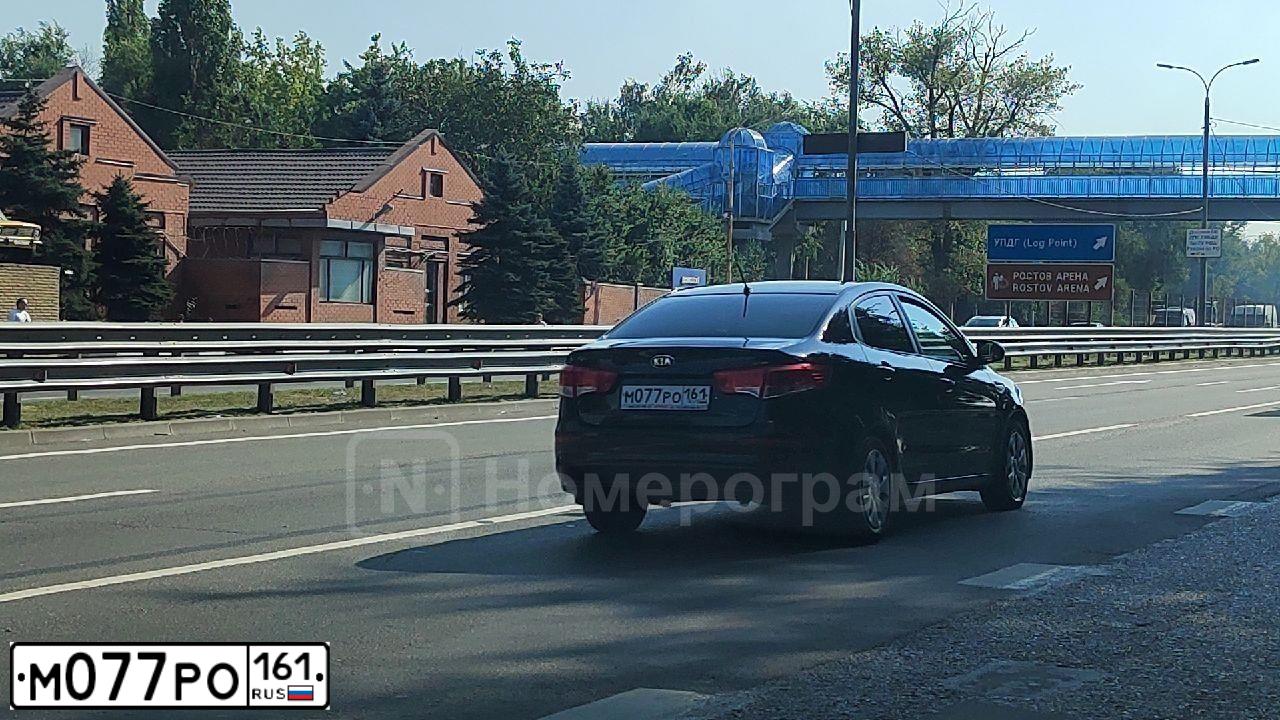 Фото автомобиля LADA 1118 KALINA, 2008 — госномер М077РО161. Цвет: Серебристый