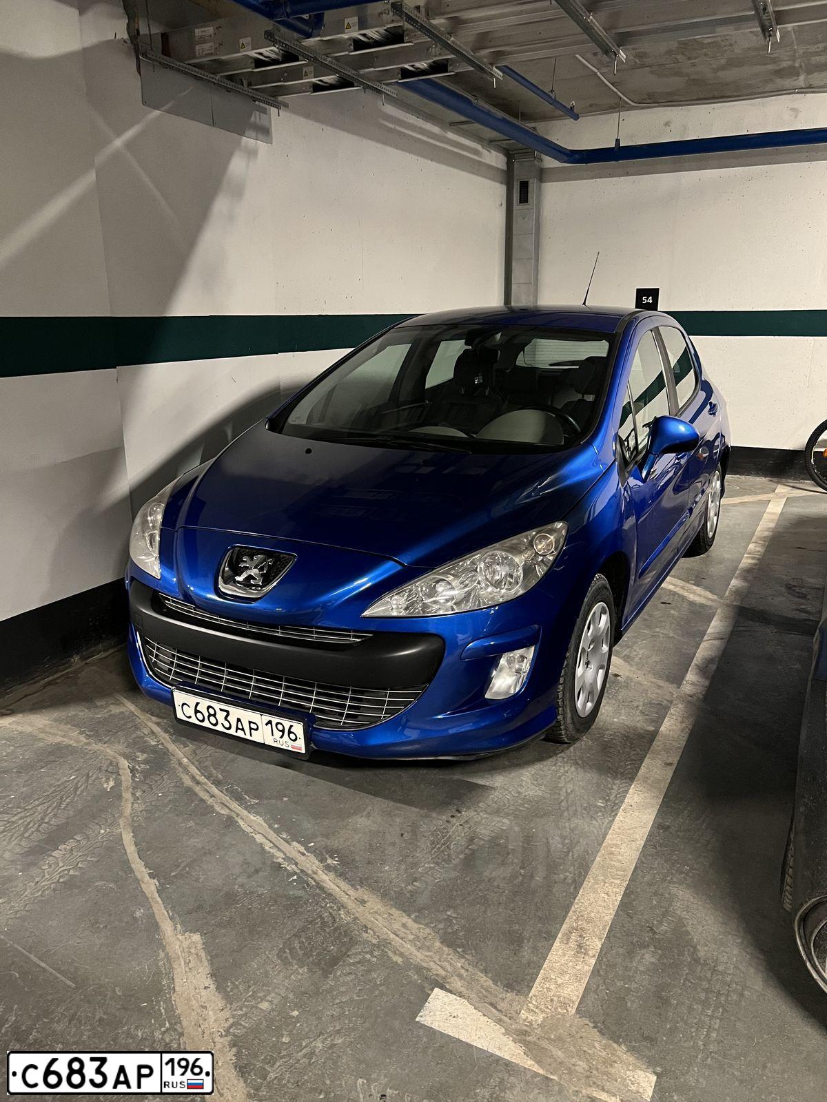 Фото автомобиля PEUGEOT 308, 2009 — госномер С554ВМ196