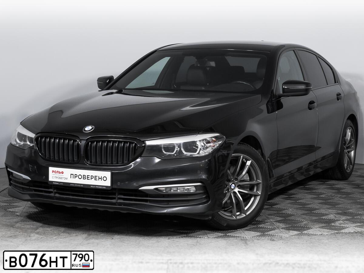Фото автомобиля BMW SERIE 5, 2017 — госномер Е114АМ550. Цвет: ЧЕРНЫЙ