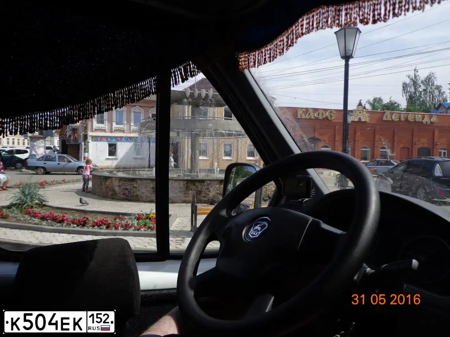 Фото автомобиля KIA RIO, 2012 — госномер К504ЕК152. Цвет: СИНИЙ