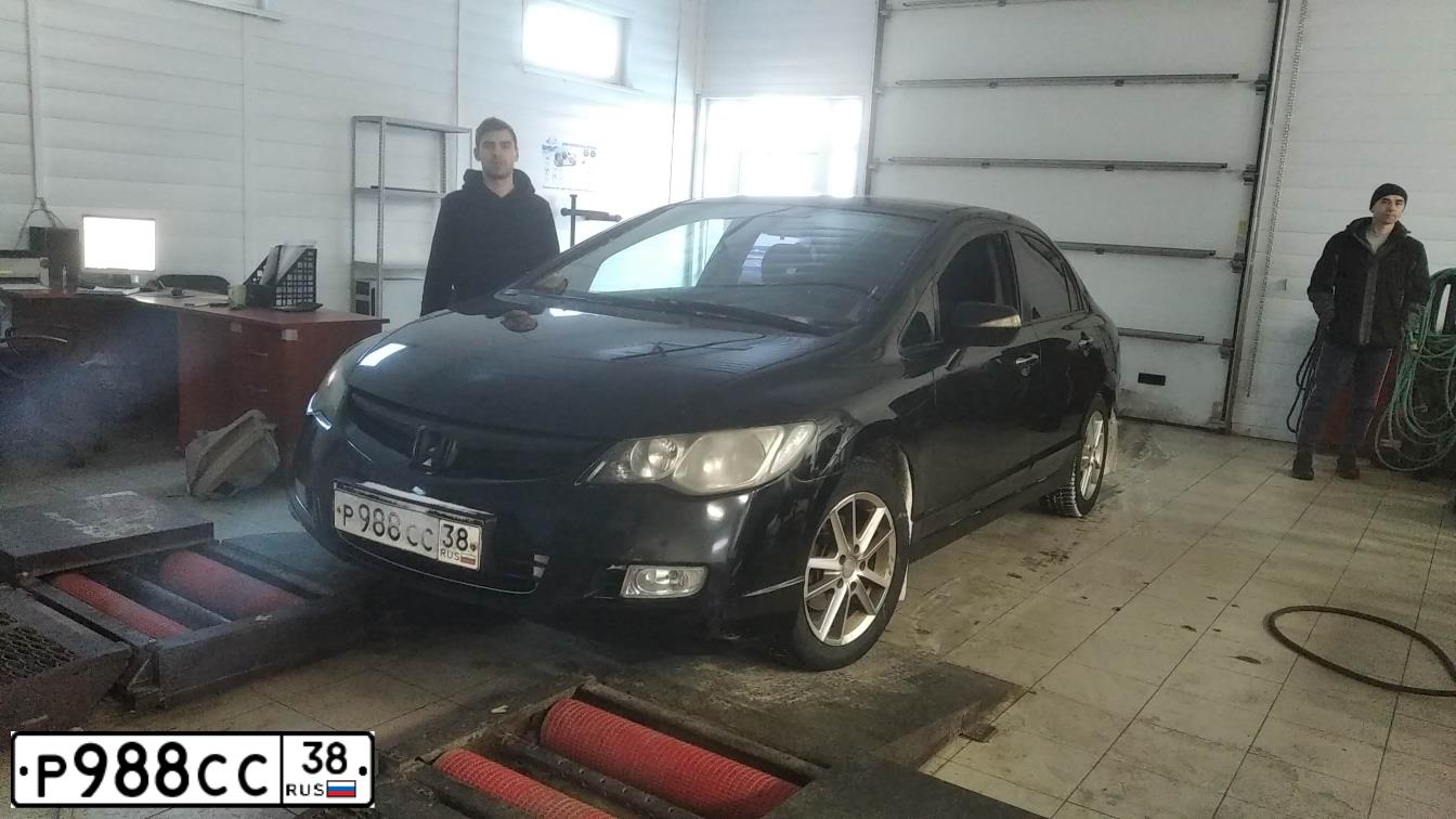 Фото автомобиля HONDA CIVIC, 2007 — госномер К797ВЕ199. Цвет: ЧЕРНЫЙ