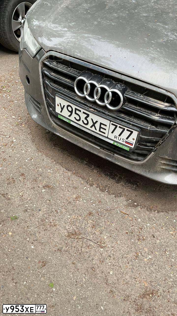 Фото автомобиля AUDI A6, 2012 — госномер У953ХЕ777. Цвет: КОРИЧНЕВЫЙ СВЕТЛЫЙ
