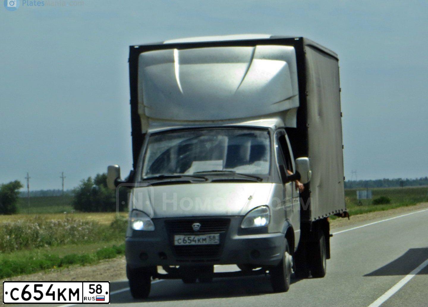 Фото автомобиля GAZ 2705 EL, 2006 — госномер С654КМ58. Цвет: БЕЖЕВЫЙ