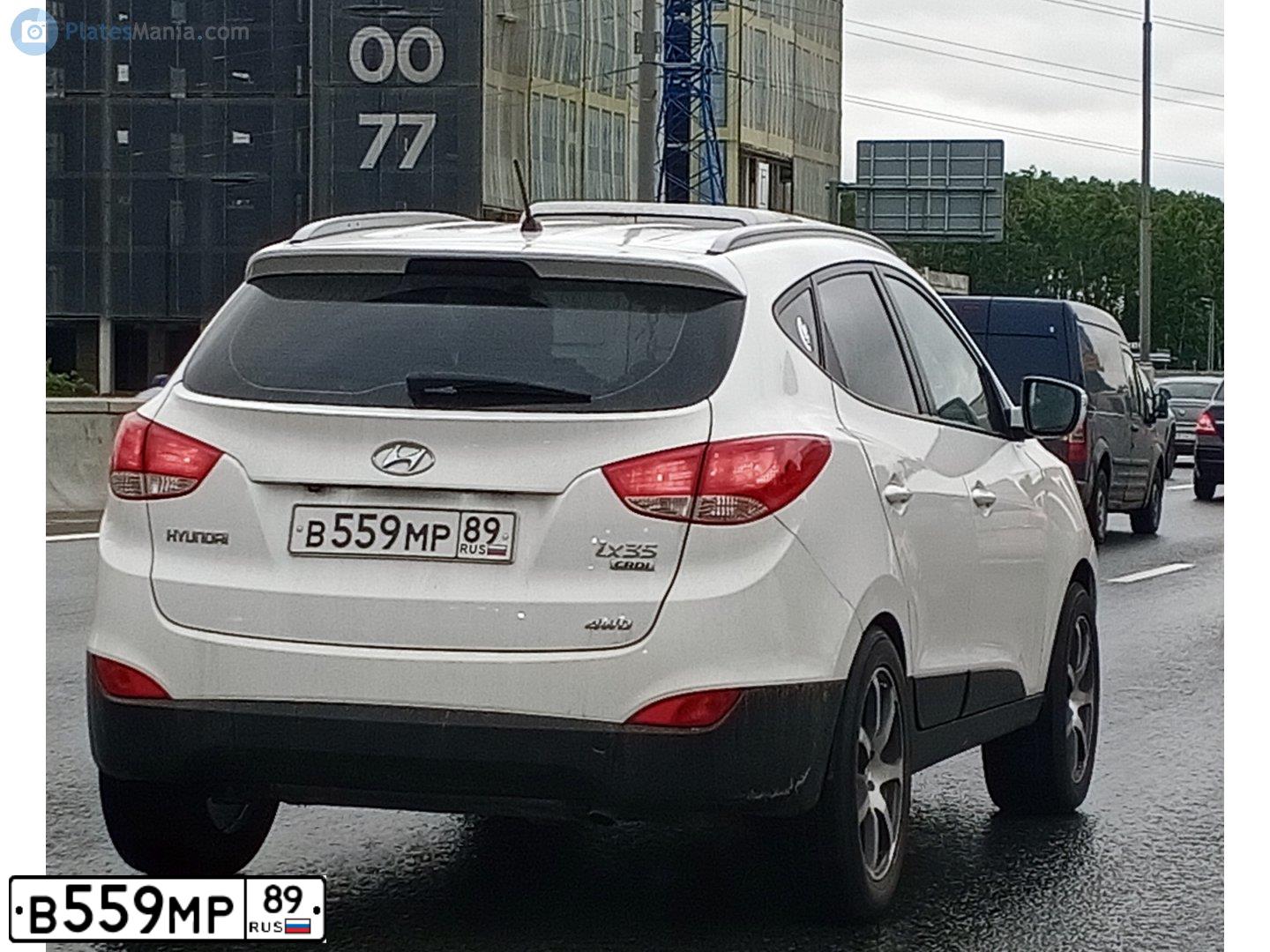 Фото автомобиля HYUNDAI IX35, 2012 — госномер Р499АР193. Цвет: Белый