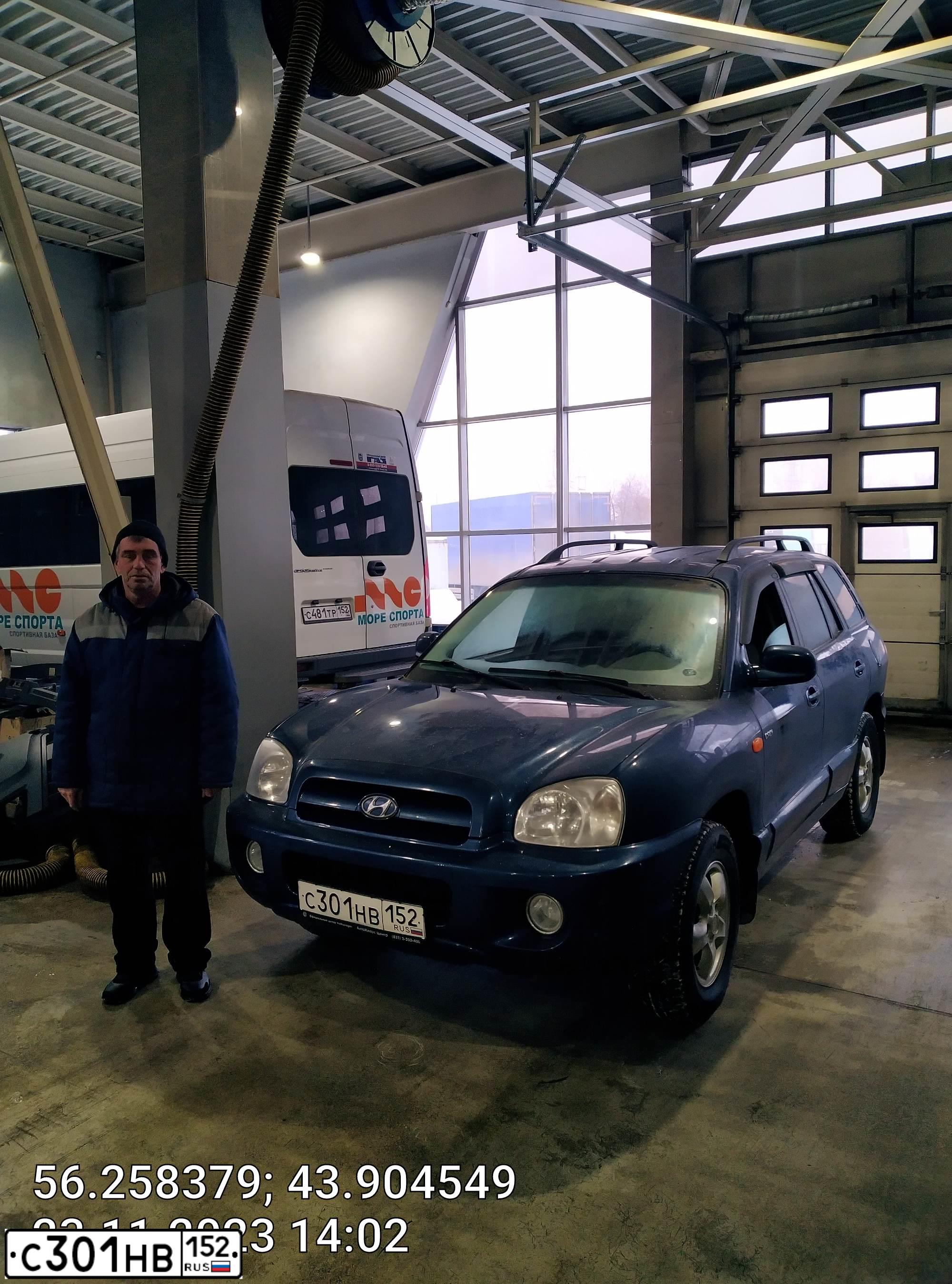 Фото автомобиля TAGAZ SANTA FE CLASSIC, 2012 — госномер А384ЕЕ252. Цвет: синий
