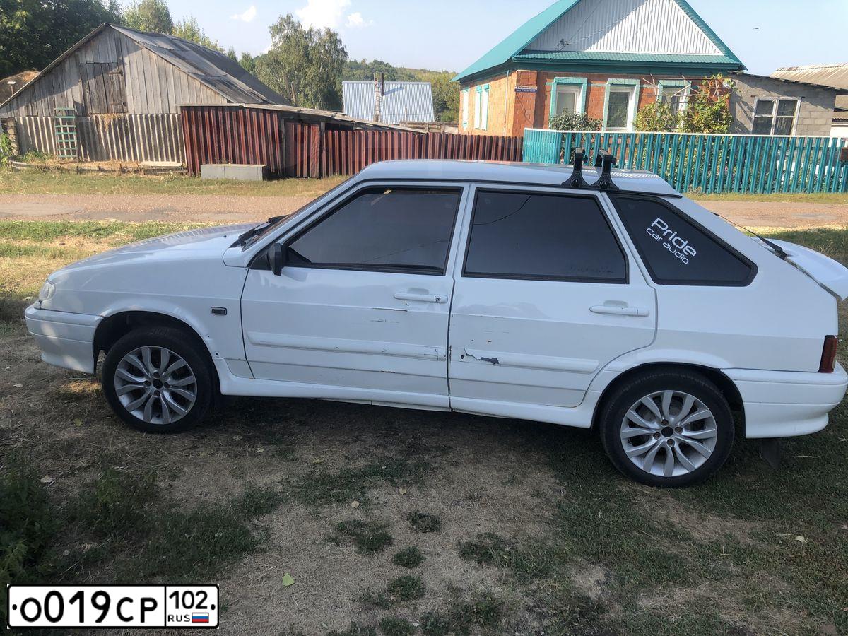 Фото автомобиля LADA 2114, 2012 — госномер К353СЕ702. Цвет: Белый
