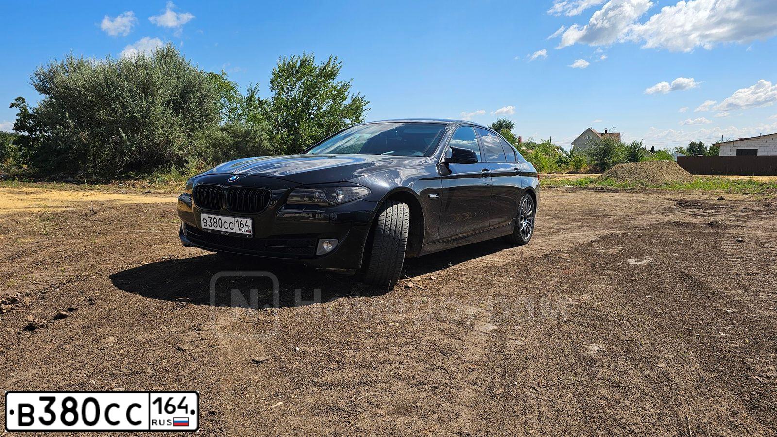 Фото автомобиля BMW SERIE 5, 2012 — госномер В380СС164. Цвет: ЧЕРНЫЙ
