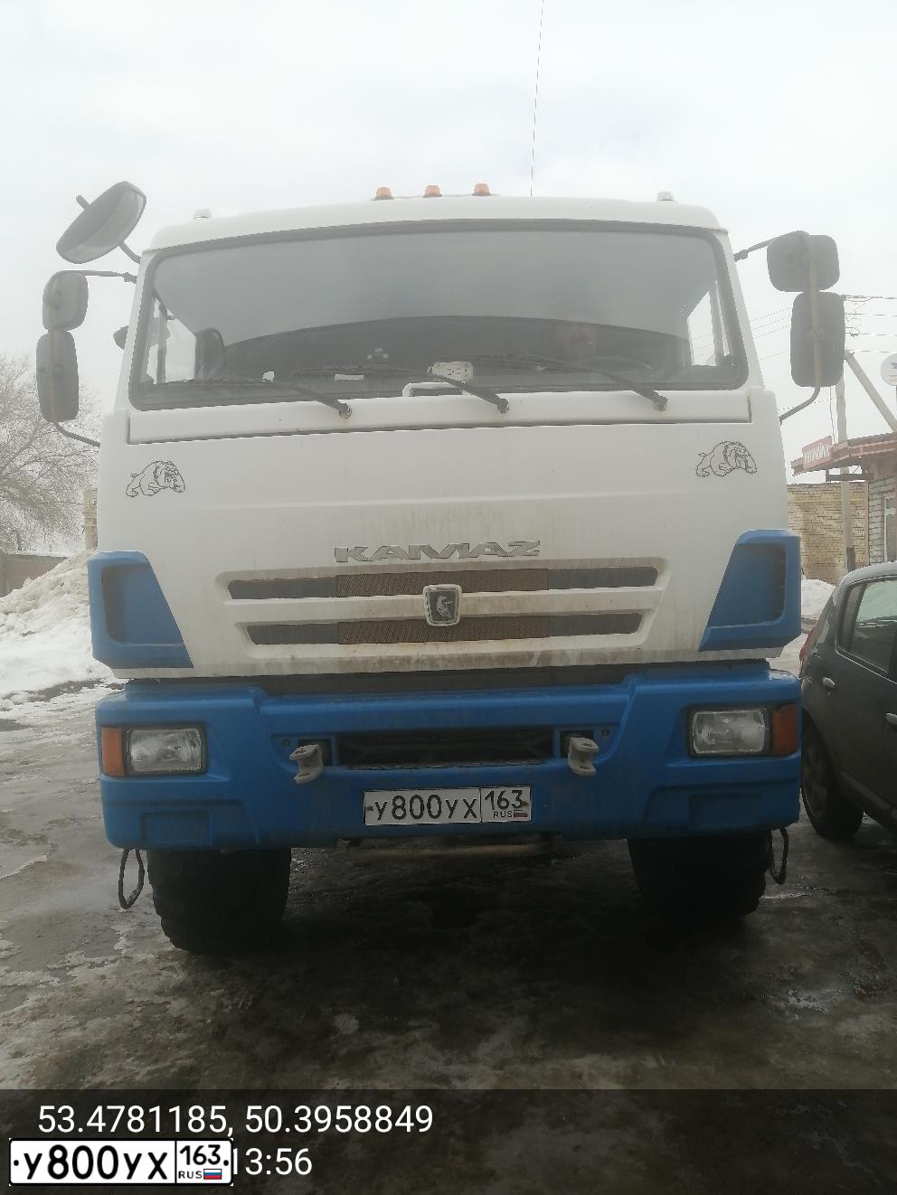 Фото автомобиля MAN TGX 18.XXX /4X2/, 2012 — госномер Х015АМ163. Цвет: Белый