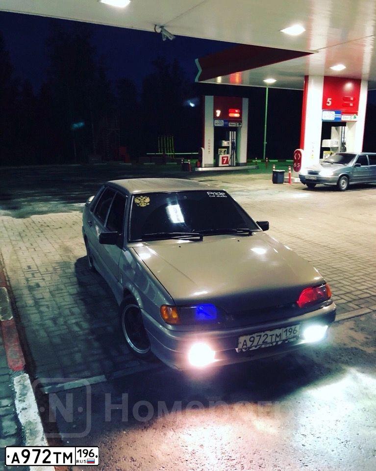 Фото автомобиля LADA 2115 SAMARA, 2007 — госномер А972ТМ196. Цвет: СЕРО-БЕЖЕВЫЙ