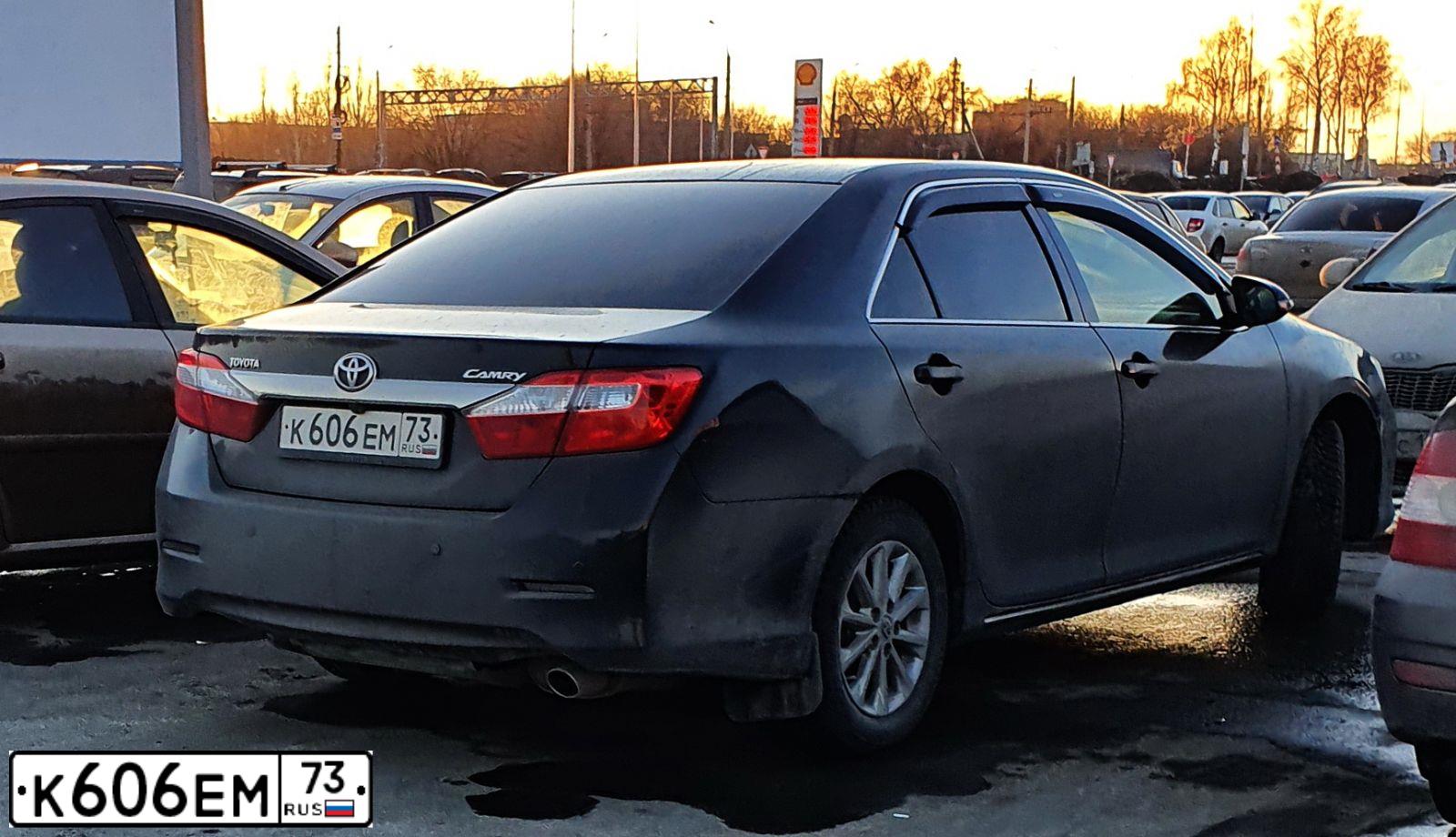 Фото автомобиля LADA 2170 PRIORA, 2011 — госномер К606ЕМ73. Цвет: Сине-Черный