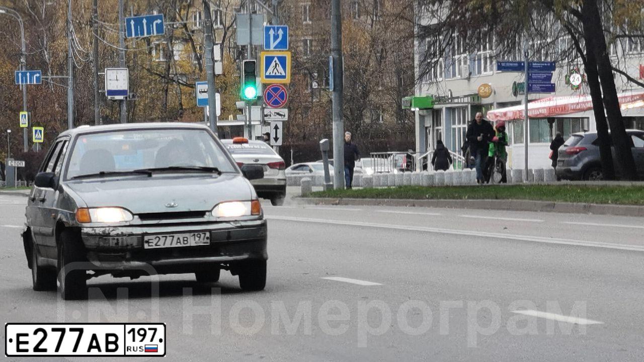 Фото автомобиля LADA 2115 SAMARA, 2010 — госномер Е277АВ197. Цвет: СЕРО-ЗЕЛЕНЫЙ