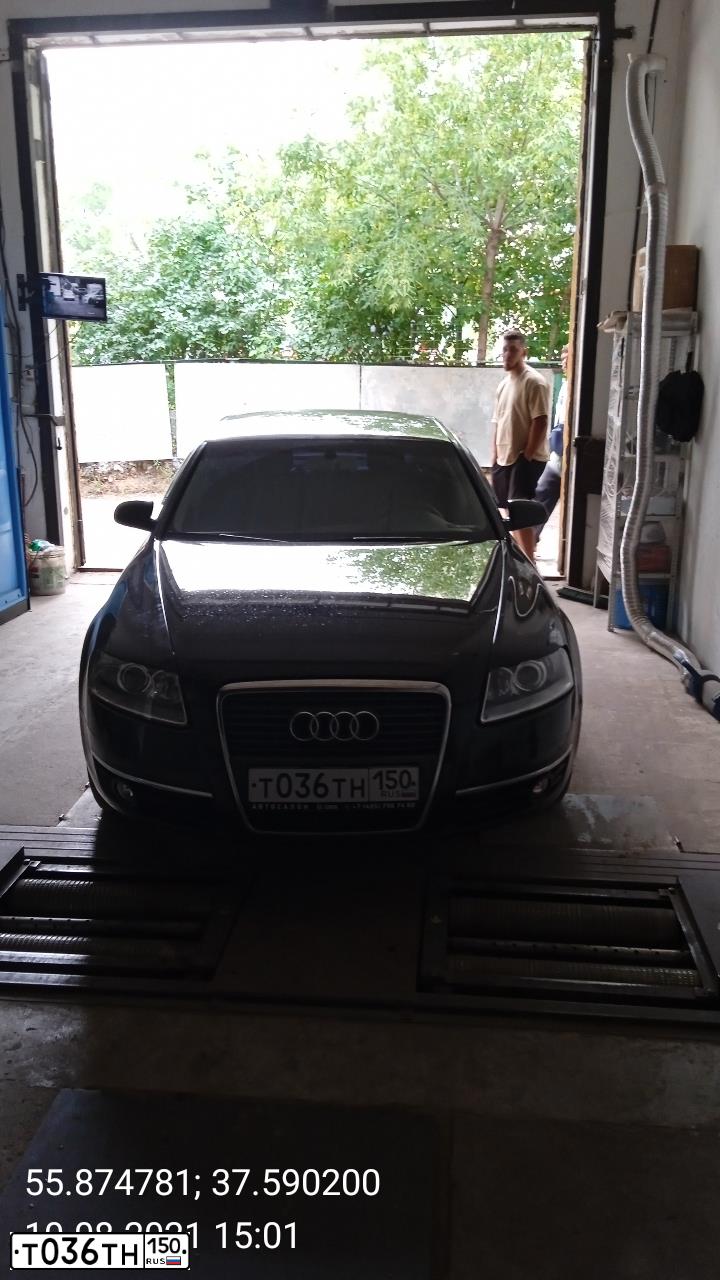 Фото автомобиля AUDI A6, 2008 — госномер Е787ЕТ702. Цвет: ЧЕРНЫЙ
