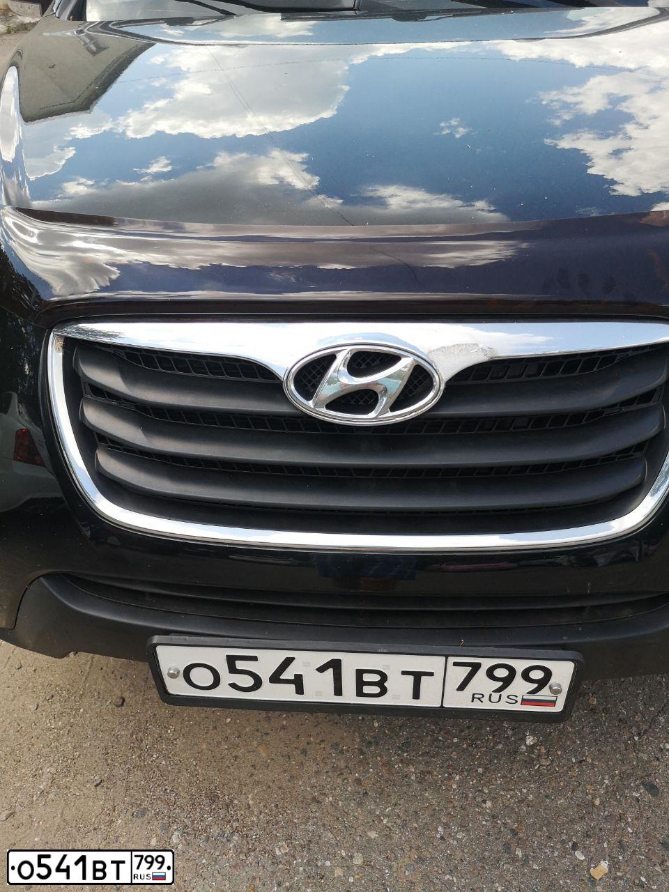 Фото автомобиля HYUNDAI SANTA FE, 2010 — госномер У086СС69. Цвет: ЧЕРНЫЙ