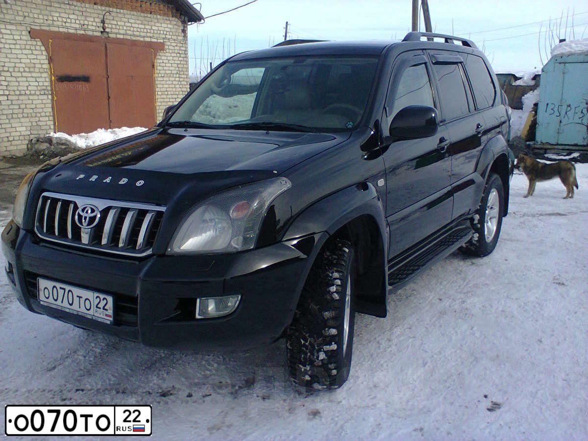 Фото автомобиля TOYOTA LANDCRUISER, 2003 — госномер М265МА03. Цвет: ЧЕРНЫЙ