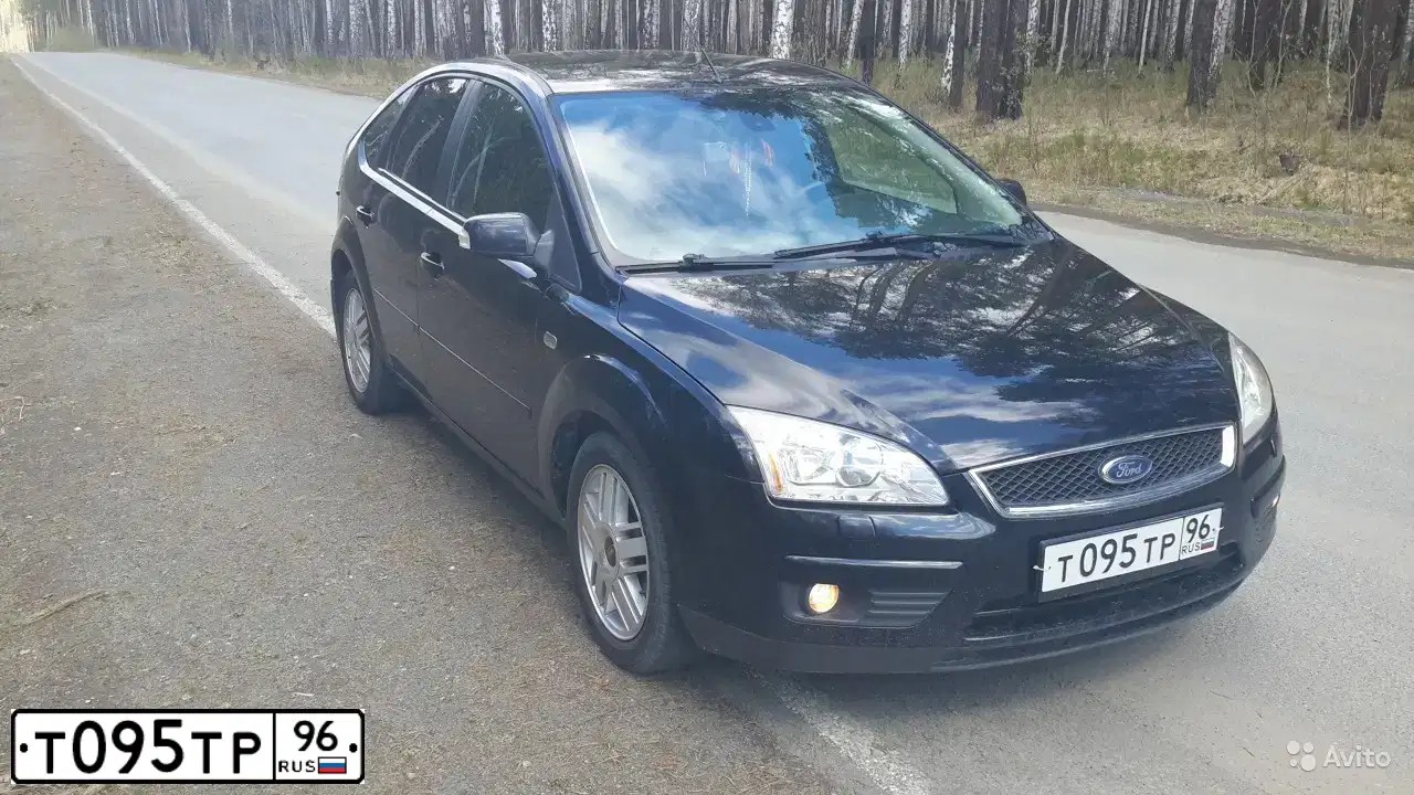 Фото автомобиля FORD FOCUS, 2007 — госномер Т095ТР96. Цвет: ЧЕРНЫЙ