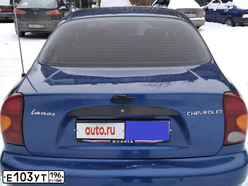 Фото автомобиля MITSUBISHI LANCER, 2008 — госномер Е103УТ196. Цвет: ЧЕРНЫЙ