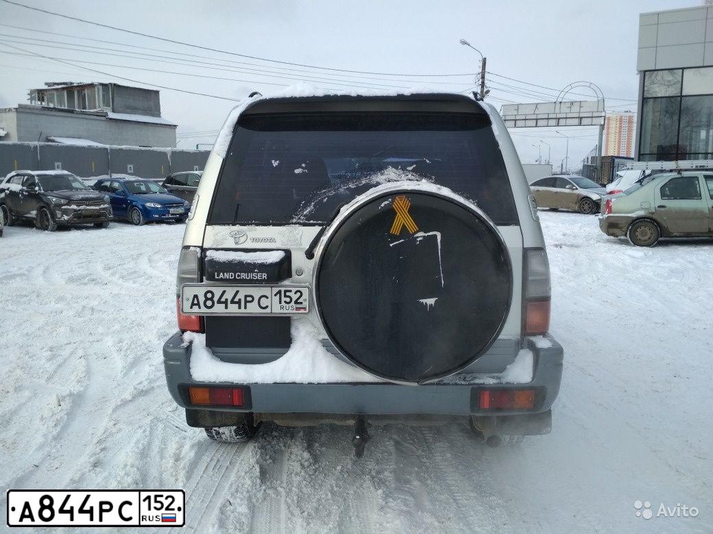 Фото автомобиля TOYOTA LANDCRUISER, 2000 — госномер А844РС152. Цвет: СЕРЕБРИСТЫЙ