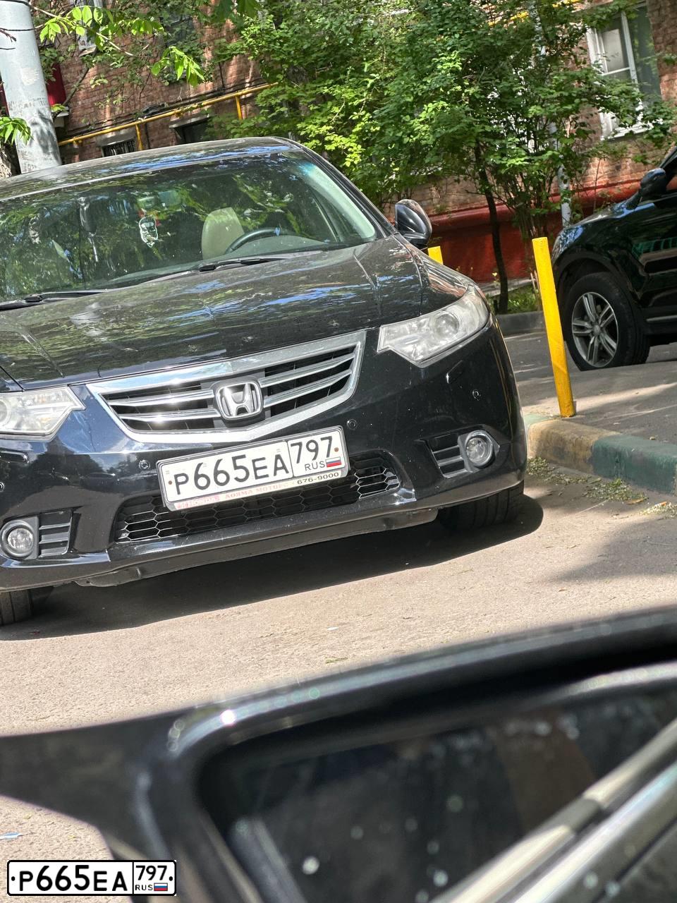 Фото автомобиля HONDA ACCORD, 2012 — госномер Е473ОН51. Цвет: ЧЕРНЫЙ