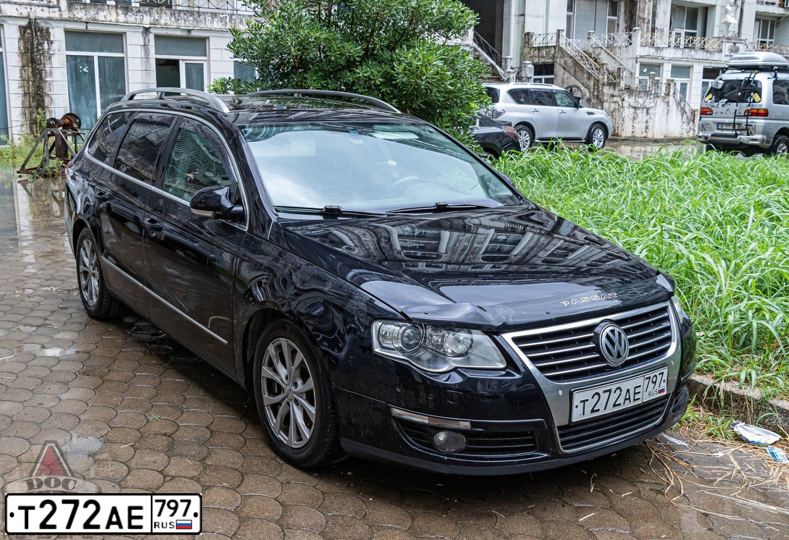 Фото автомобиля VOLKSWAGEN PASSAT, 2007 — госномер Т272АЕ797. Цвет: ЧЕРНЫЙ