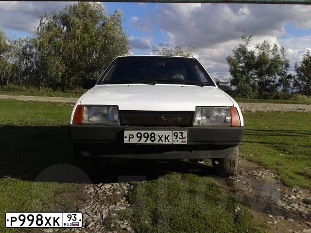 Фото автомобиля LADA 2109 SAMARA, 2002 — госномер Е083ОХ93. Цвет: Темно-зеленый