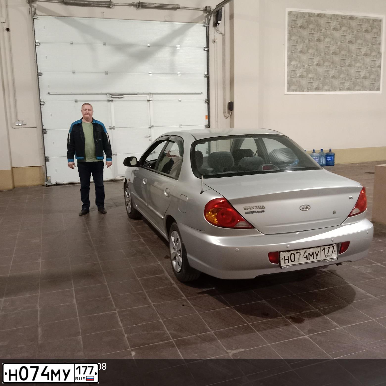 Фото автомобиля KIA SPECTRA, 2006 — госномер Р280СХ797. Цвет: СЕРЫЙ
