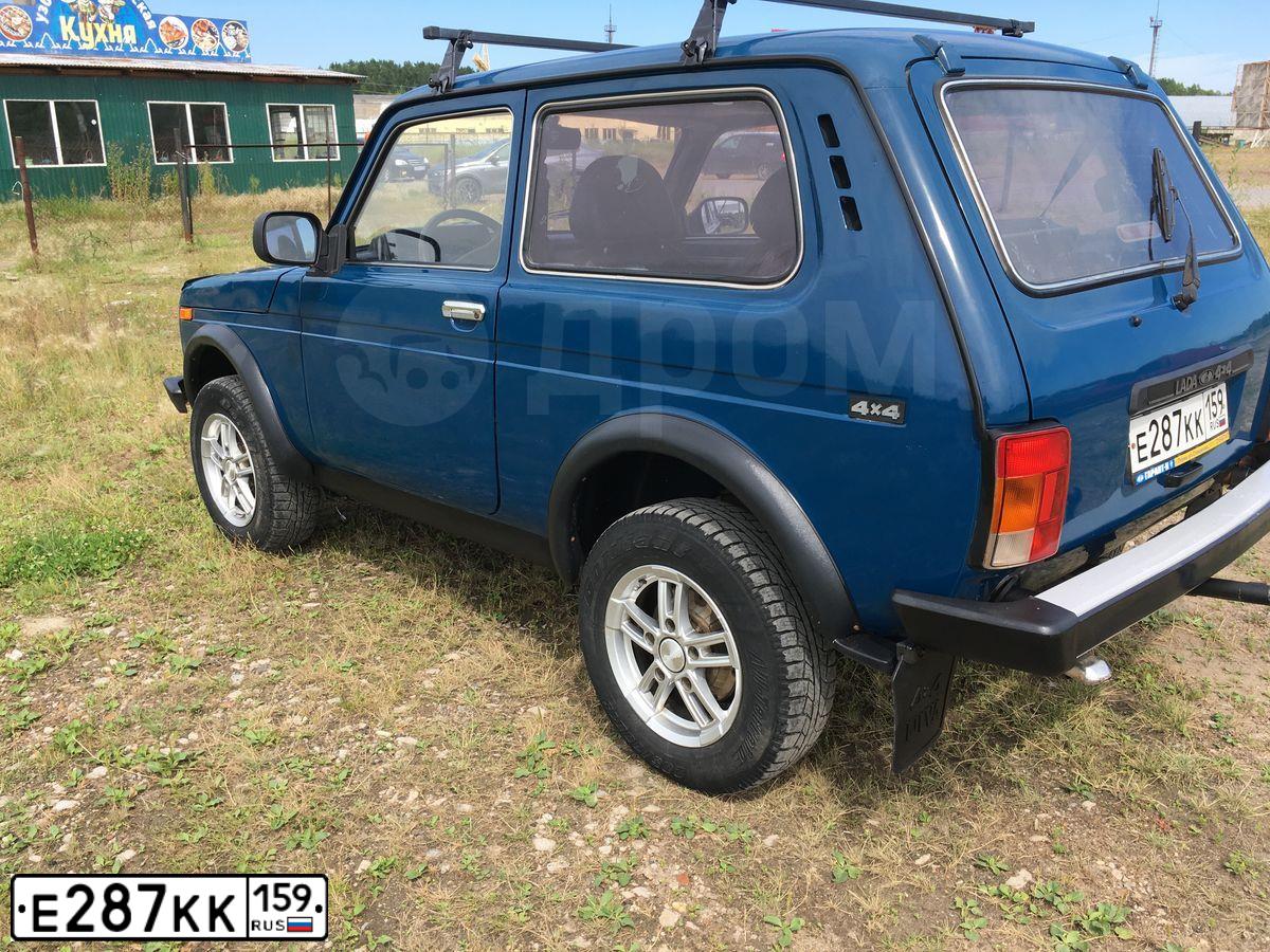 Фото автомобиля LADA 2121 NIVA, 2008 — госномер Е287КК159. Цвет: СИНЕ-ЗЕЛЕНЫЙ