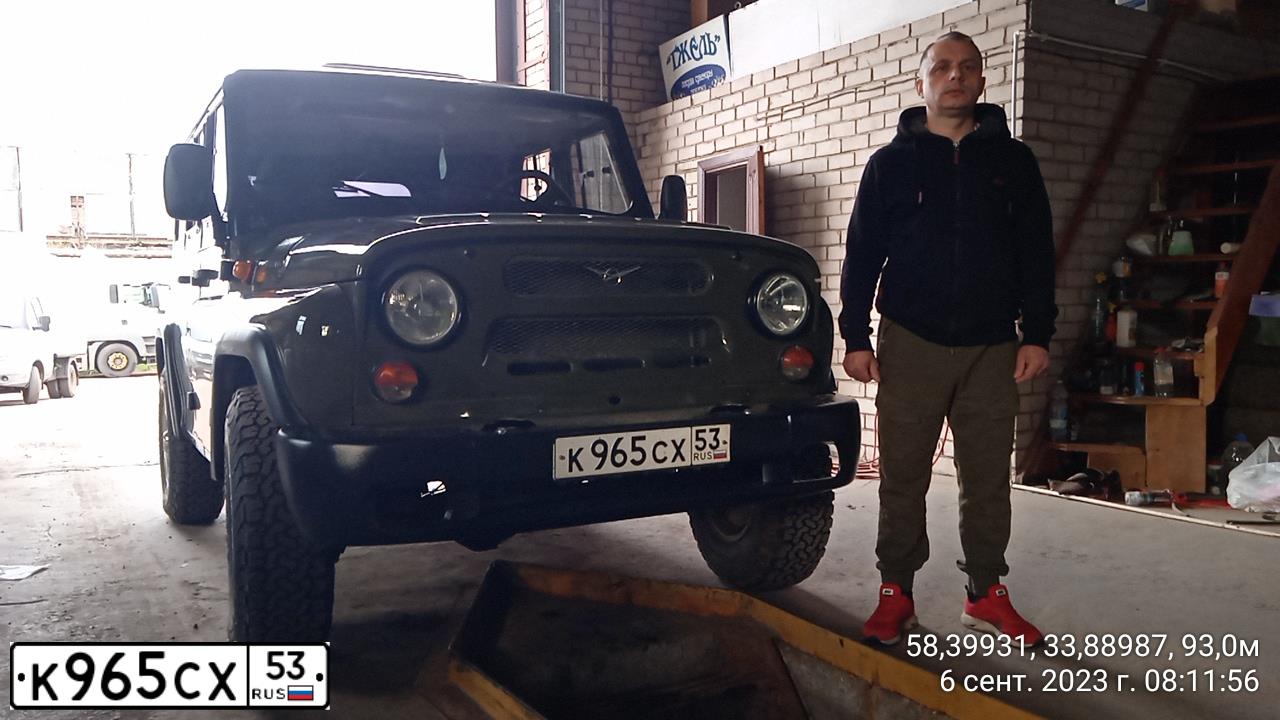 Фото автомобиля UAZ 3151 / HUNTER, 2019 — госномер С002ОО152. Цвет: ЗАЩИТНЫЙ НЕМЕТАЛЛИК