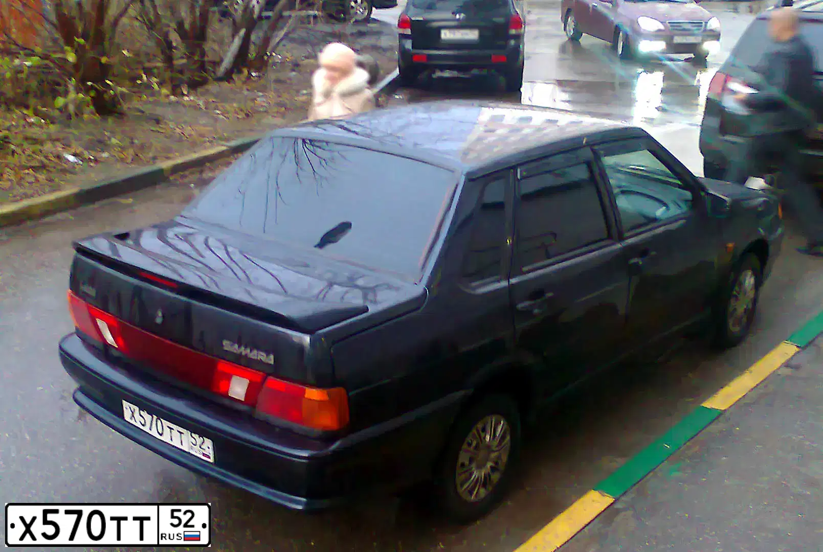 Фото автомобиля LADA 2115 SAMARA, 2009 — госномер Х570ТТ52. Цвет: ЧЕРНЫЙ