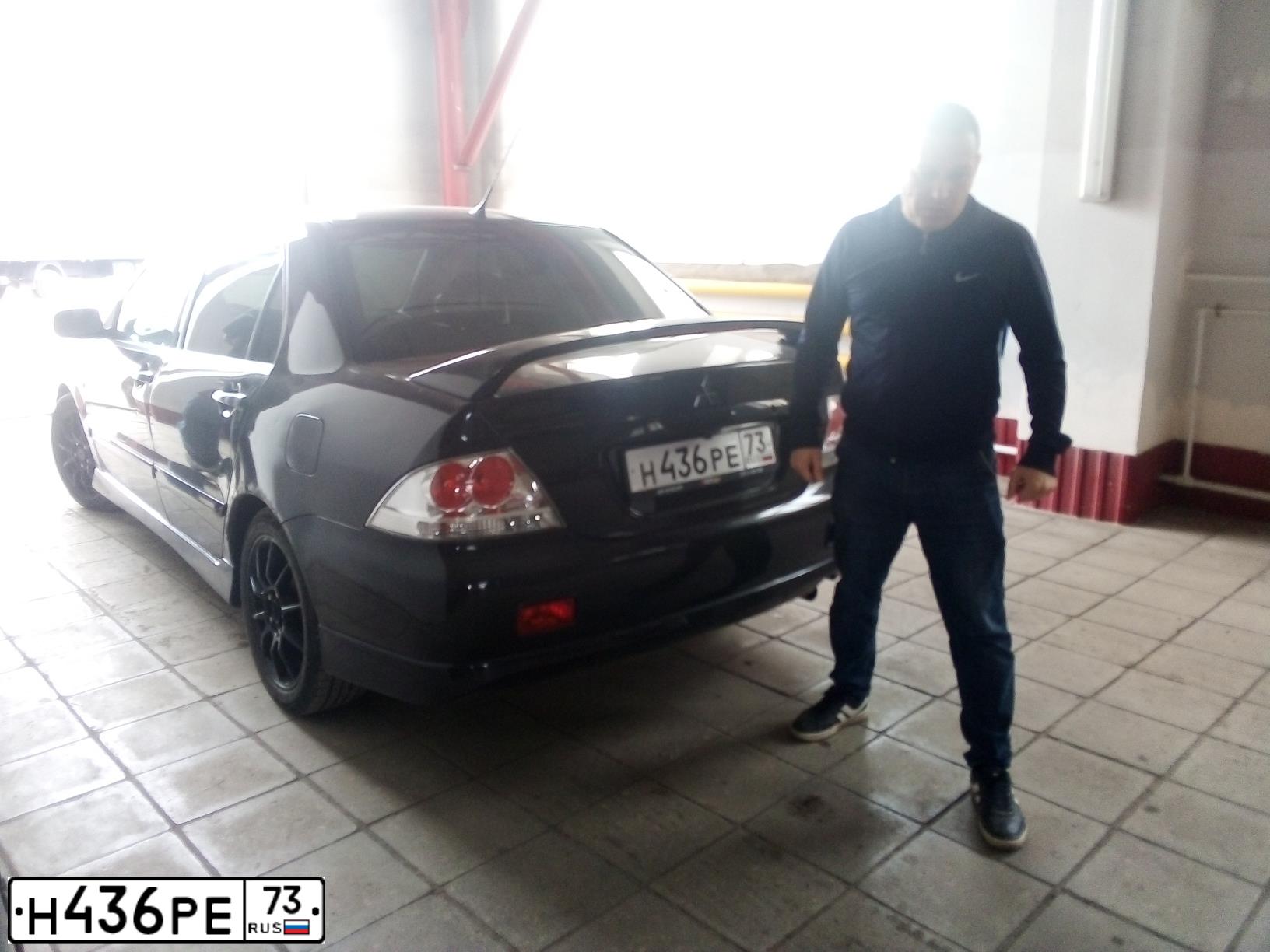 Фото автомобиля MITSUBISHI LANCER, 2005 — госномер С484АВ52. Цвет: ЧЕРНЫЙ