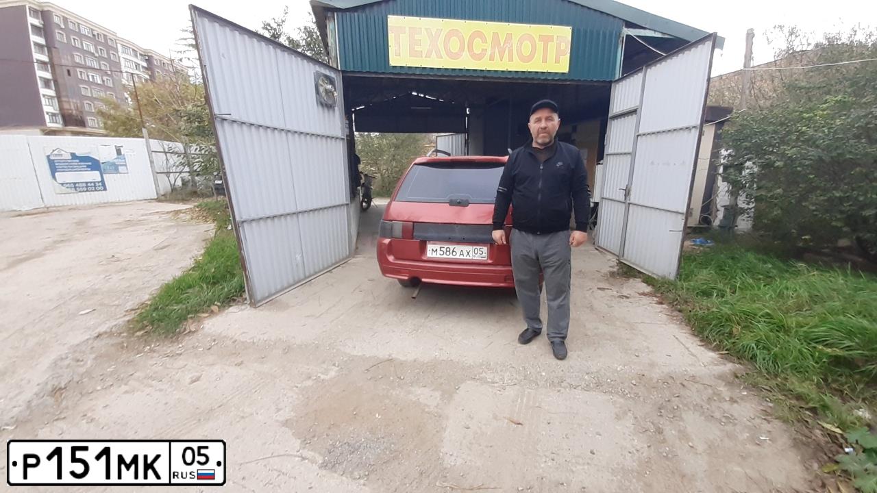 Фото автомобиля LADA 1119 KALINA, 2012 — госномер Р151МК05. Цвет: Белый