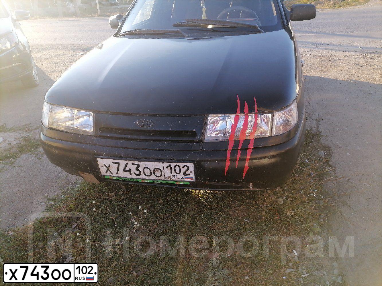Фото автомобиля LADA 2112, 2002 — госномер Р852ВХ174. Цвет: ЧЕРНЫЙ