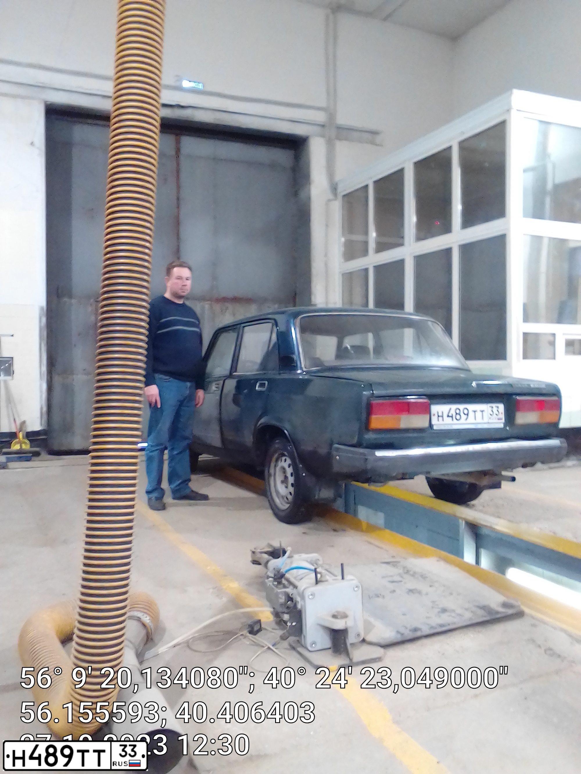 Фото автомобиля LADA 2107, 2007 — госномер М281УР33. Цвет: Темно-зеленый