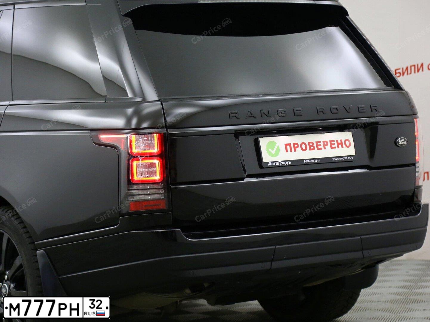 Фото автомобиля LANDROVER RANGE ROVER, 2013 — госномер Н500КР68. Цвет: ЧЕРНЫЙ