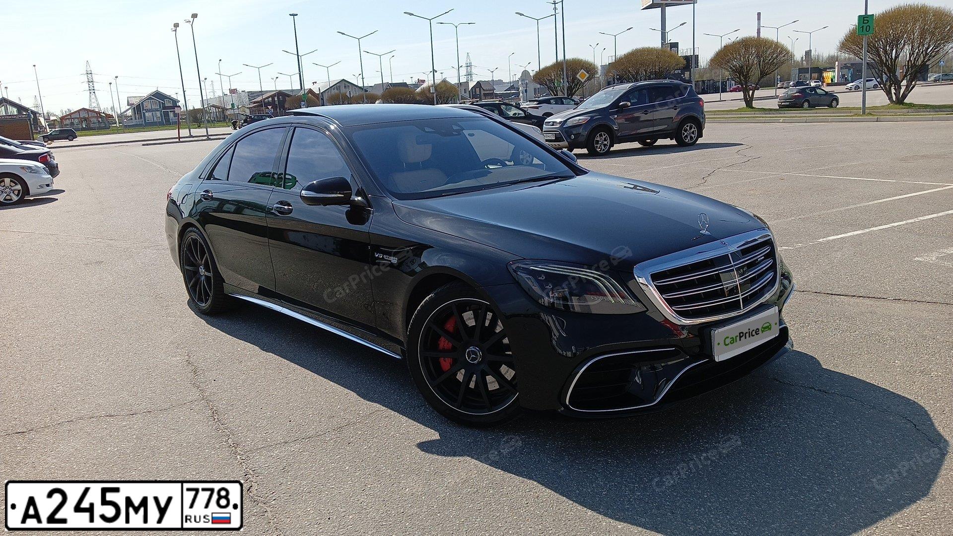 Фото автомобиля MERCEDES S-KLASSE, 2017 — госномер Е001ЕЕ159. Цвет: ЧЕРНЫЙ