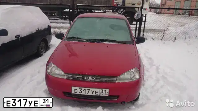 Фото автомобиля LADA 1118 KALINA, 2006 — госномер Е317УЕ31. Цвет: СЕРЕБРИСТО-КРАСНЫЙ