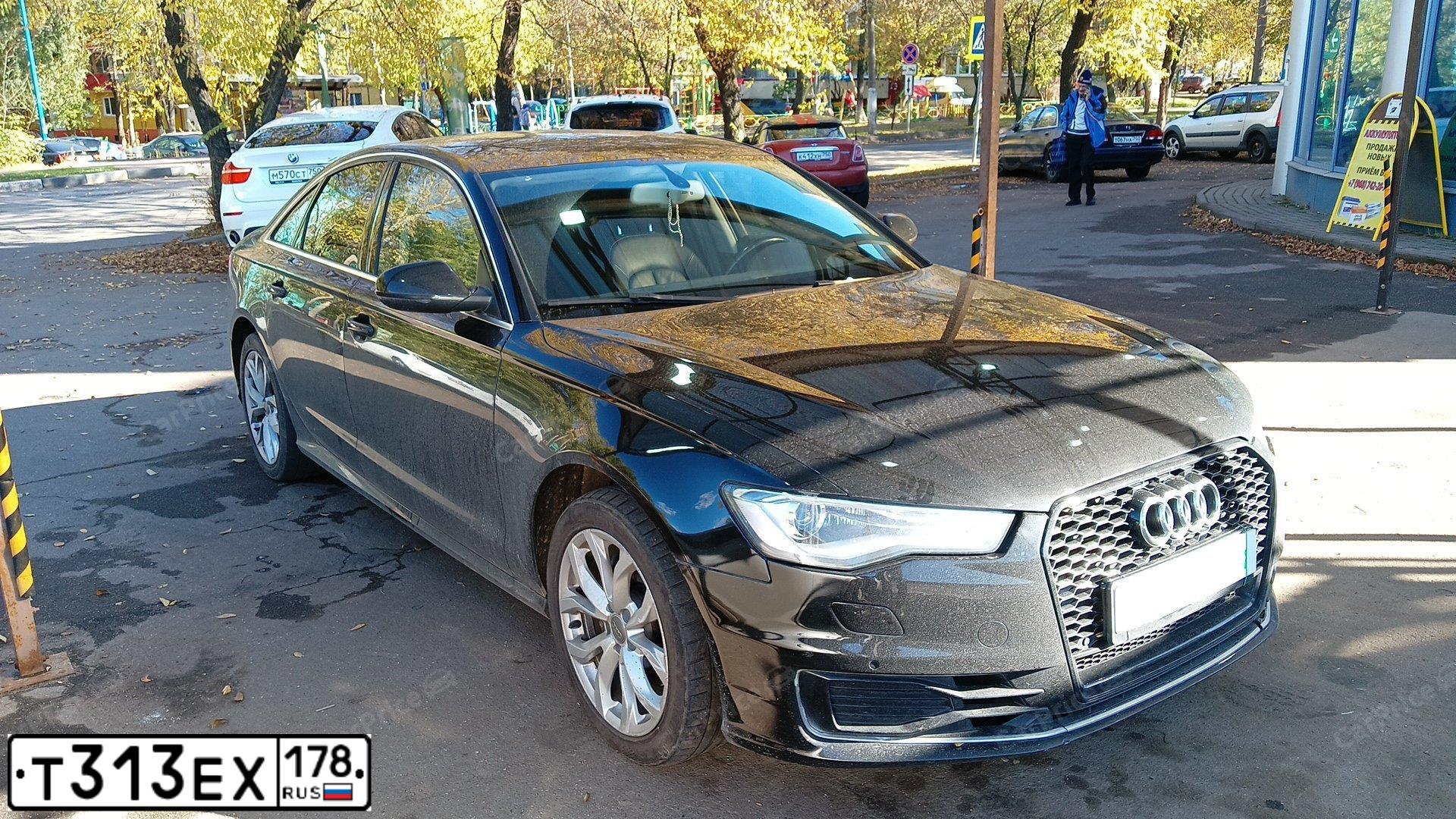 Фото автомобиля AUDI A6, 2014 — госномер А143СН790. Цвет: ЧЕРНЫЙ