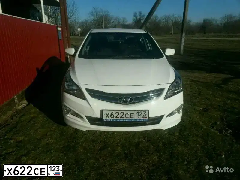 Фото автомобиля HYUNDAI SOLARIS, 2016 — госномер Н358СР82