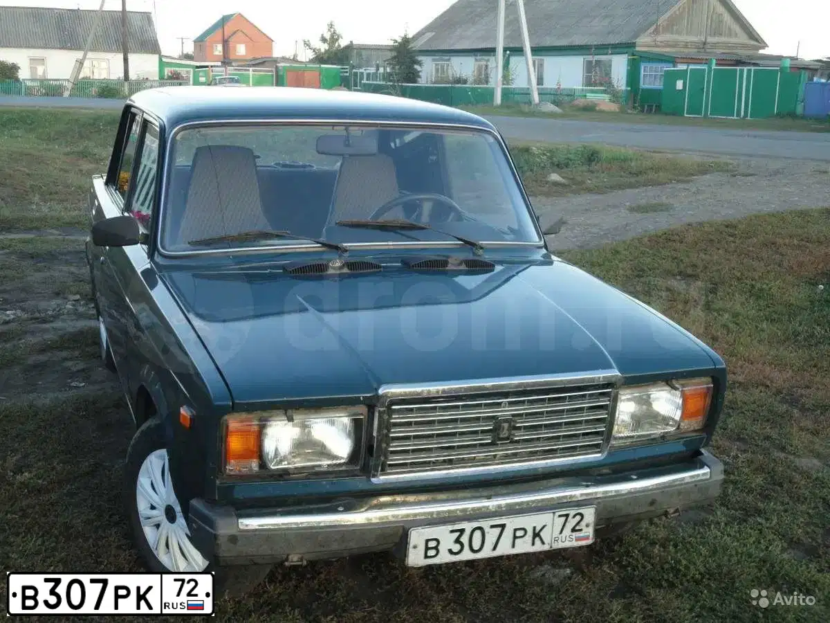 Фото автомобиля LADA 2107, 2006 — госномер В861ОМ155. Цвет: Сине-зеленый