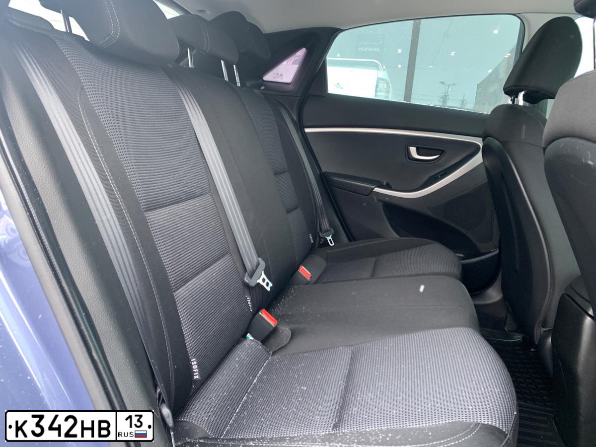 Фото автомобиля HYUNDAI I30, 2012 — госномер К342НВ13. Цвет: синий