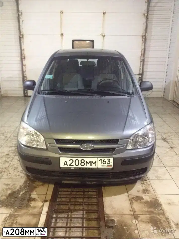 Фото автомобиля HYUNDAI GETZ, 2005 — госномер А208ММ163. Цвет: ТЕМНО-СЕРЫЙ