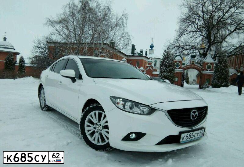 Фото автомобиля MAZDA 6, 2013 — госномер Р006СР62. Цвет: БЕЛЫЙ
