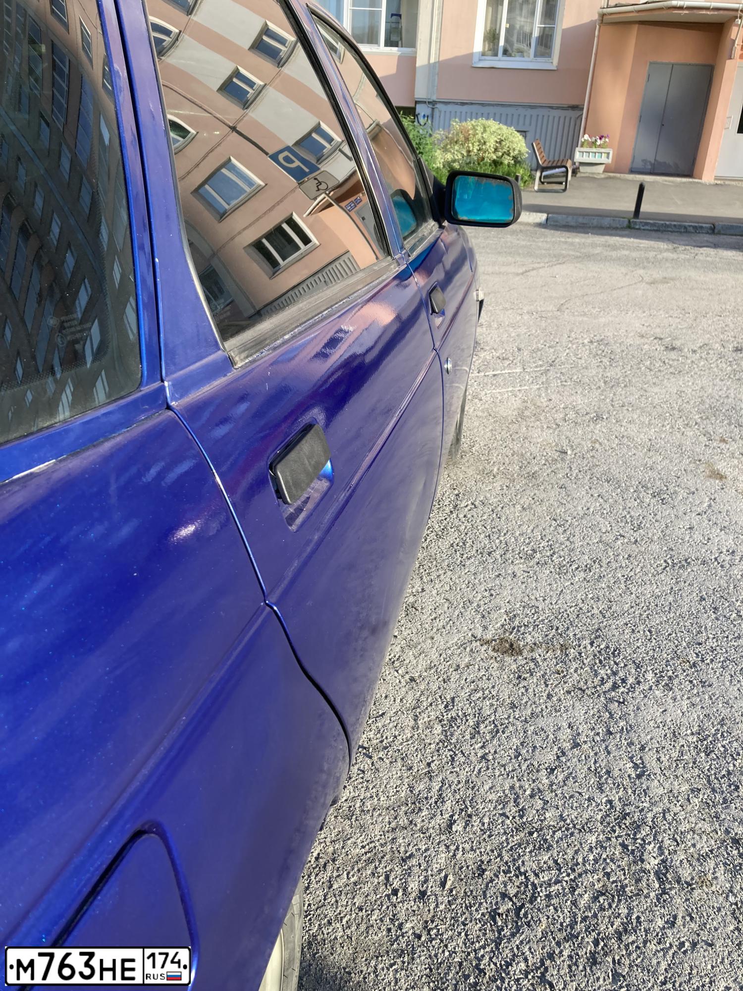 Фото автомобиля ВАЗ 21104 LADA110, 2007 — госномер М156ЕР702. Цвет: синий