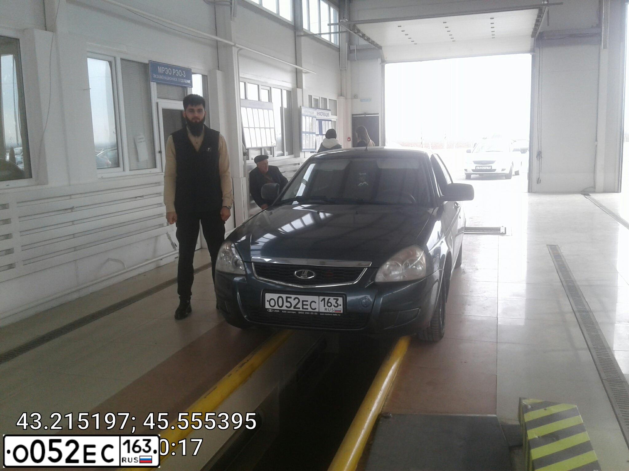 Фото автомобиля LADA 2170 PRIORA, 2011 — госномер О052ЕС163. Цвет: СЕРО-СИНЕ-ЗЕЛЕНЫЙ